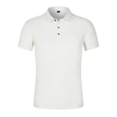 Mercerized Cotton Polo Shirts , Color White ,Fabric: Veil: 100% Cotton Bottom , Size: XL - Mabrook Hotel Supplies